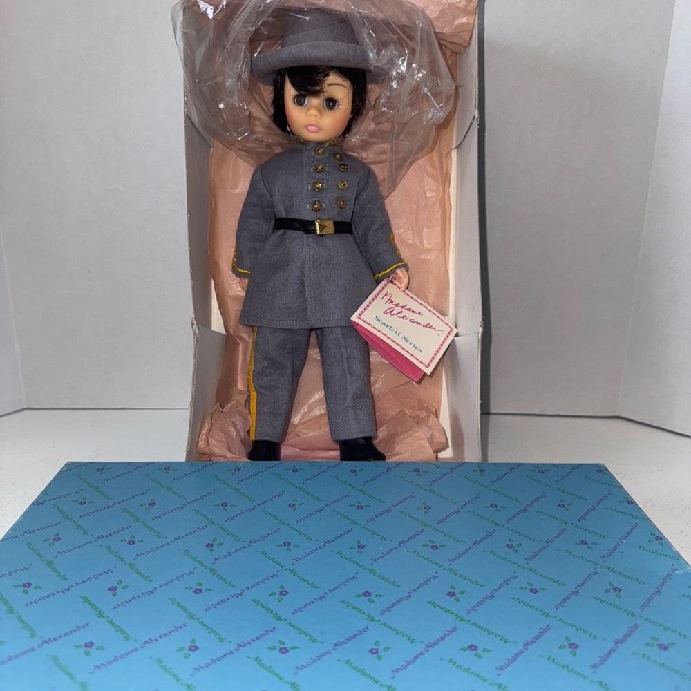 Vintage Madame Alexander Doll Company 12" Scarlett Confederate Officer Box Tag